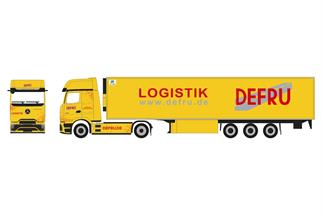 Herpa H0 MB eActros 600 ProCabin Gigaspace Kühlkoffer-Sattelzug, DEFRU (Sonderserie Nordrhein-Westfalen)