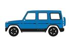 Herpa H0 MB G580 mit EQ-Technologie, blau (Sonderserie eXtra) *werkseitig ausverkauft*