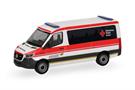 Herpa H0 MB Sprinter 18 Bus Flachdach, DRK Stuttgart/Degerloch