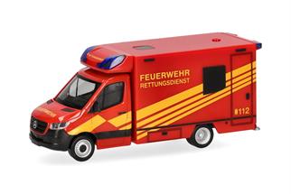Herpa H0 MB Sprinter '18 Fahrtec RTW, Feuerwehr