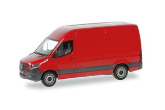 Herpa H0 MB Sprinter '18 Kasten Hochdach, rot