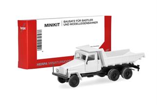 Herpa H0 MiniKit: IFA G5 Muldenkipper-LKW, weiss