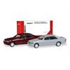 Herpa H0 MiniKit: MB S-Klasse W140, dunkelrot und grau (Inhalt: je 1 Stk.)