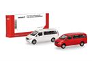Herpa H0 MiniKit: MB Vito Bus 2010, weiss und rot (Inhalt: je 1 Stk.)
