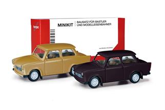 Herpa H0 MiniKit: Trabant 601 Limousine, samtocker/rallyeschwarz