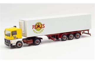 Herpa H0 Renault R 360 Kühlkoffer-Sattelzug, PEKAES *werkseitig ausverkauft*