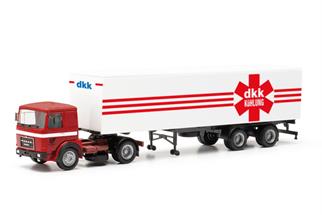 Herpa H0 Roman Diesel Koffer-Sattelzug 2a/2a, Deutrans / DKK Kühlung