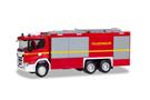 Herpa H0 Scania CG 17 Empl ULF Feuerwehr, geänderter Aufbau