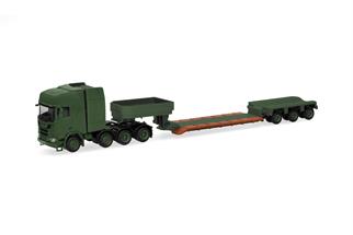 Herpa H0 Scania CR 20 HD Tieflade-Sattelzug, Danish Army