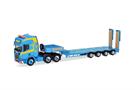 Herpa H0 Scania CR20 HD 6x4 Semitieflade-Sattelzug mit Rampen, Martin Wittwer Wattenwil *werkseitig ausverkauft*