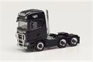 Herpa H0 Scania CS20 HD 6x2 Zugmaschine mit Pipes und Rammschutz, schwarz