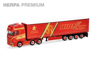 Herpa H0 Scania CS20 HD Gardinenplanen-Sattelzug, Hans Kirn (HERPA PREMIUM)