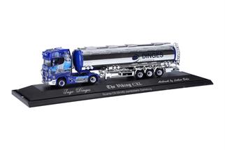 Herpa H0 Scania CS20 HD Jumbochromtank-Sattelzug, Ingo Dinges - Wickie