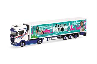 Herpa H0 Scania CS20 HD Kühlkoffer-Sattelzug, Scheufler / Berliner Luft *komplett vorreserviert*