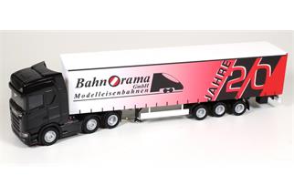 Herpa H0 Scania CS20 HD Sattelzug 20 Jahre Bahnorama, rot/schwarz (Einmalige Sonderserie) *werkseitig ausverkauft*