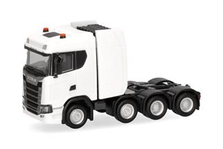 Herpa H0 Scania CS20 ND Schwerlastzugmaschine 4achs, weiss