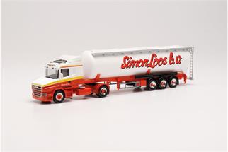 Herpa H0 Scania Hauber Silo-Sattelzug, Simon Loos *werkseitig ausverkauft*