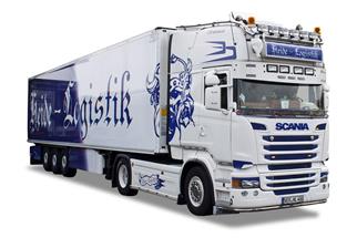 Herpa H0 Scania R `13 TL Kühlkoffer-Sattelzug Heide Logistik (Sonderserie Nord) *werkseitig ausverkauft*
