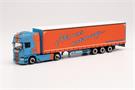 Herpa H0 Scania R '13 TL Lowliner-Gardinenplanen-Sattelzug, MB Cargo