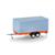 Herpa H0 Tandem-Planenanhänger für LKW 7,5t, orange/grau