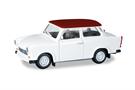 Herpa H0 Trabant 601 Limousine, weiss mit rotem Dach