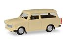 Herpa H0 Trabant 601 Universal, grünbeige