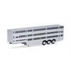 Herpa H0 Viehtransporterauflieger 3achs, silber lackiert/Chassis schwarz