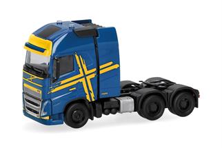 Herpa H0 Volvo FH 16 GL XL 2020 Zugmaschine mit Schwerlastturm 3achs, blau