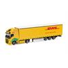 Herpa H0 Volvo FH GL XL Electric Lowlinergardinenplanen-Sattelzug, DHL