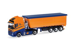 Herpa H0 Volvo FH Globetrotter XL Electric Stahlmulden-Sattelzug, Deutrans