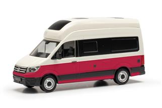 Herpa H0 VW Crafter Grand California, candywhite/kirschrot