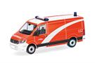 Herpa H0 VW Crafter Kasten Flachdach, Berliner Feuerwehr / GW-RettMat