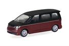 Herpa H0 VW Multivan, Deep-Black/Fortanarot