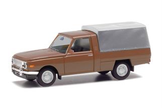 Herpa H0 Wartburg 353 Trans '66 mit Plane, braun