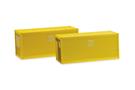 Herpa H0 Zubehör Baucontainer, gelb (Inhalt: 2 Stk.) *werkseitig ausverkauft*