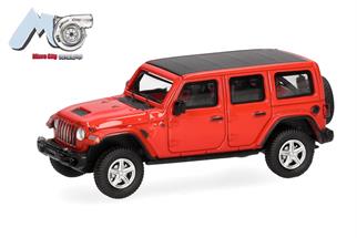 Herpa/MicroCity87 H0 Jeep Wrangler, rot