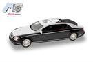 Herpa/MicroCity87 H0 Maybach 62S, schwarz/silber