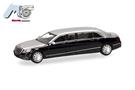 Herpa/MicroCity87 H0 MB S600 Pullmann, schwarz/silber
