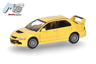 Herpa/MicroCity87 H0 Mitsubishi Lancer Evolution 9, gelb *werkseitig ausverkauft*