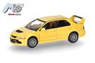 Herpa/MicroCity87 H0 Mitsubishi Lancer Evolution 9, gelb *werkseitig ausverkauft*