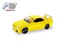 Herpa/MicroCity87 H0 Nissan GTR 34, gelb
