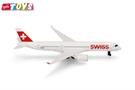 Herpa Toys Swiss Airbus A350, Aviation Toy