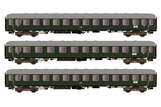 Hobbytrain H0 (AC) DB Reisezugwagen-Set 2 D 83/41, Ep. III, 3-tlg.