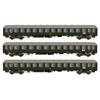 Hobbytrain H0 (AC) DB Reisezugwagen-Set 2 D 83/41, Ep. III, 3-tlg.