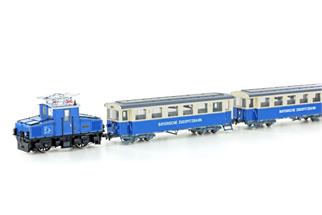 Hobbytrain H0 (DC Sound) Zugspitzbahn Zugset mit AEG-Tallok und 2 Wagen, Ep. V, 3-tlg.