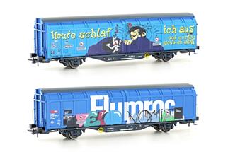Hobbytrain H0 SBB Schiebewandwagen Hbbillns, Graffiti - Heute schlaf ich aus, Ep. VI *werkseitig ausverkauft*