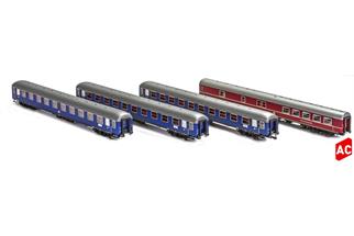 Hobbytrain/LS Models H0 (AC) DB Sonderzug-Set 3 Messezug Hannover, Ep. IV, 4-tlg.