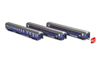 Hobbytrain/LS Models H0 (AC) DB Sonderzug-Set 4 Messezug Hannover, Ep. IV, 3-tlg.