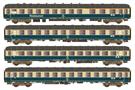 Hobbytrain/LS Models H0 Transitzug-Wagenset 2 D 351, Ep. IVa, 4-tlg.