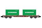 Hobbytrain N DB AG Containertragwagen Sgjkkmms 699, Evergreen, Ep. VI